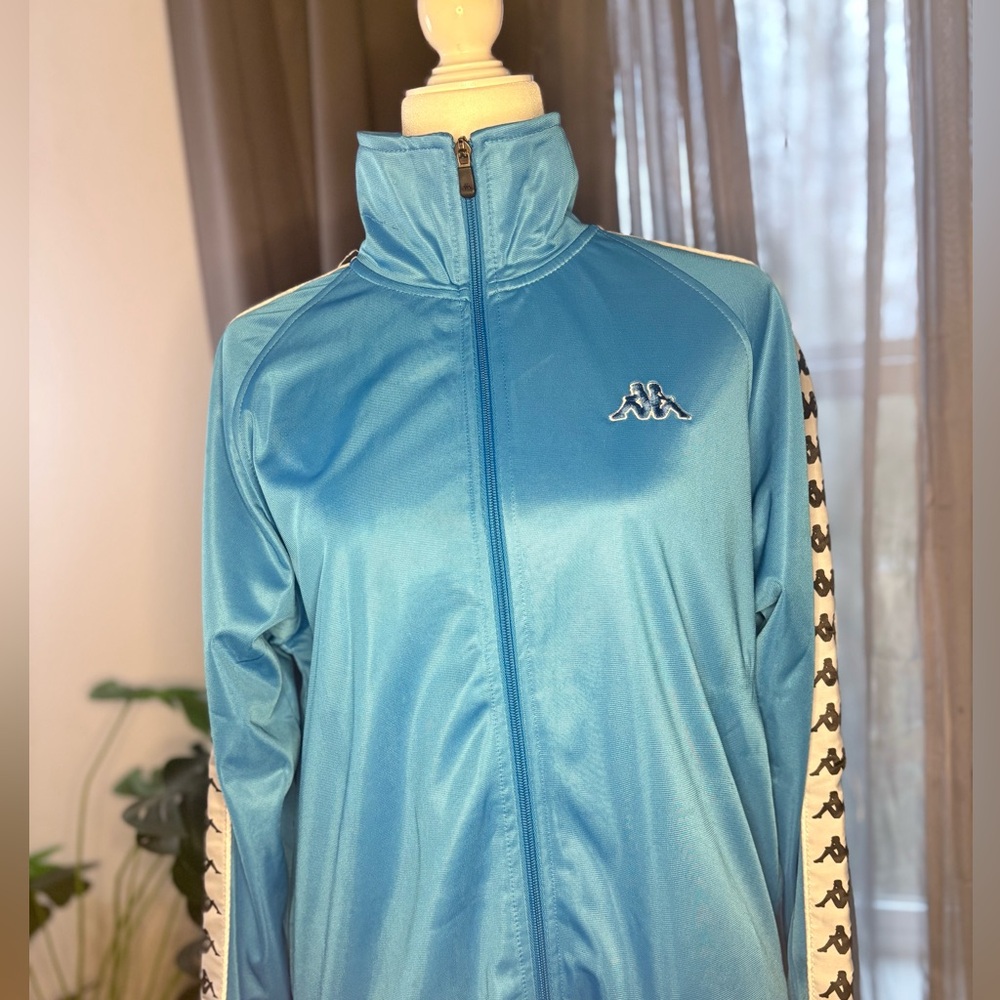 Blue kappa zip up